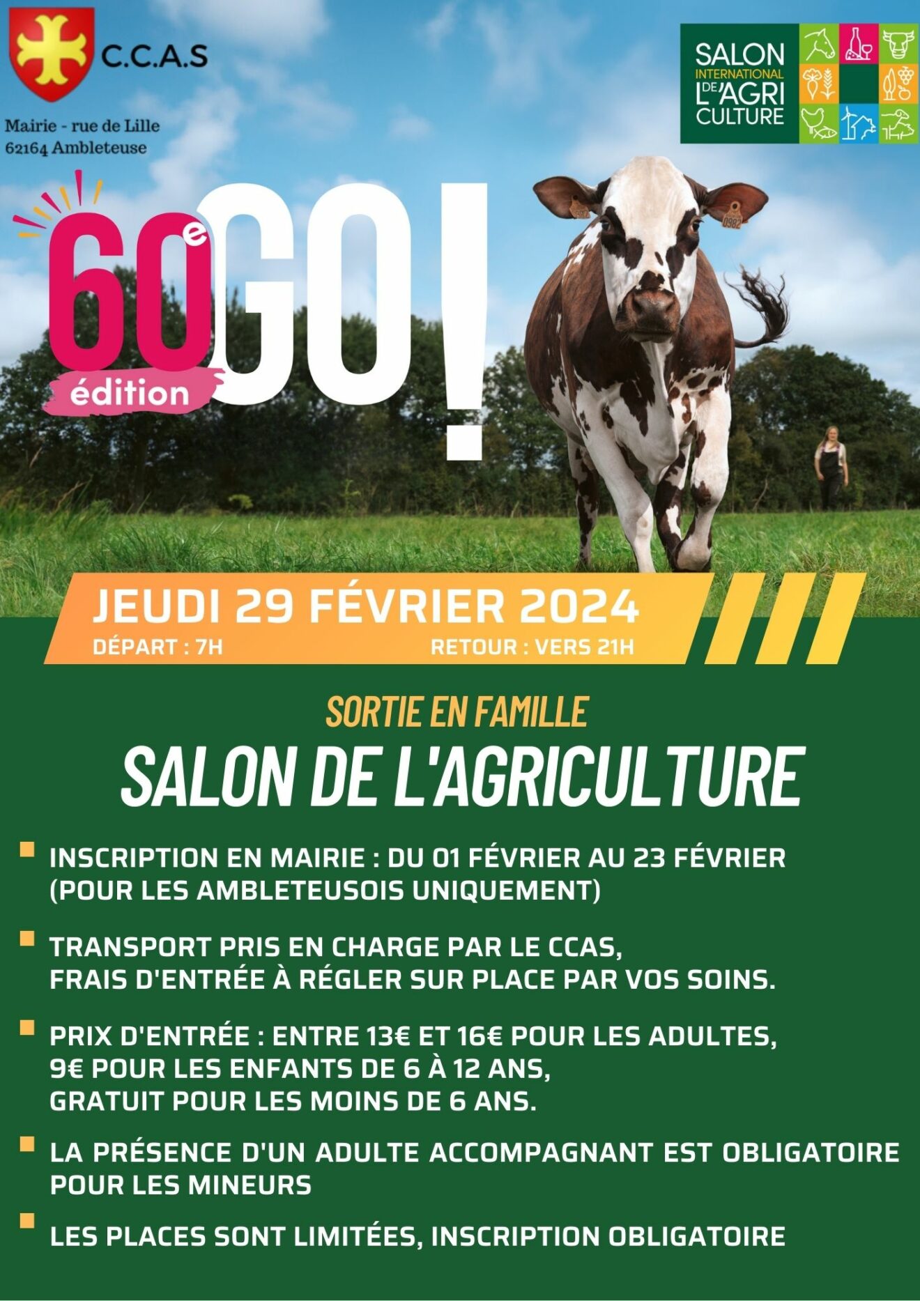 Sortie au Salon de l'Agriculture 2024 à Paris ! COMMUNE D'AMBLETEUSE