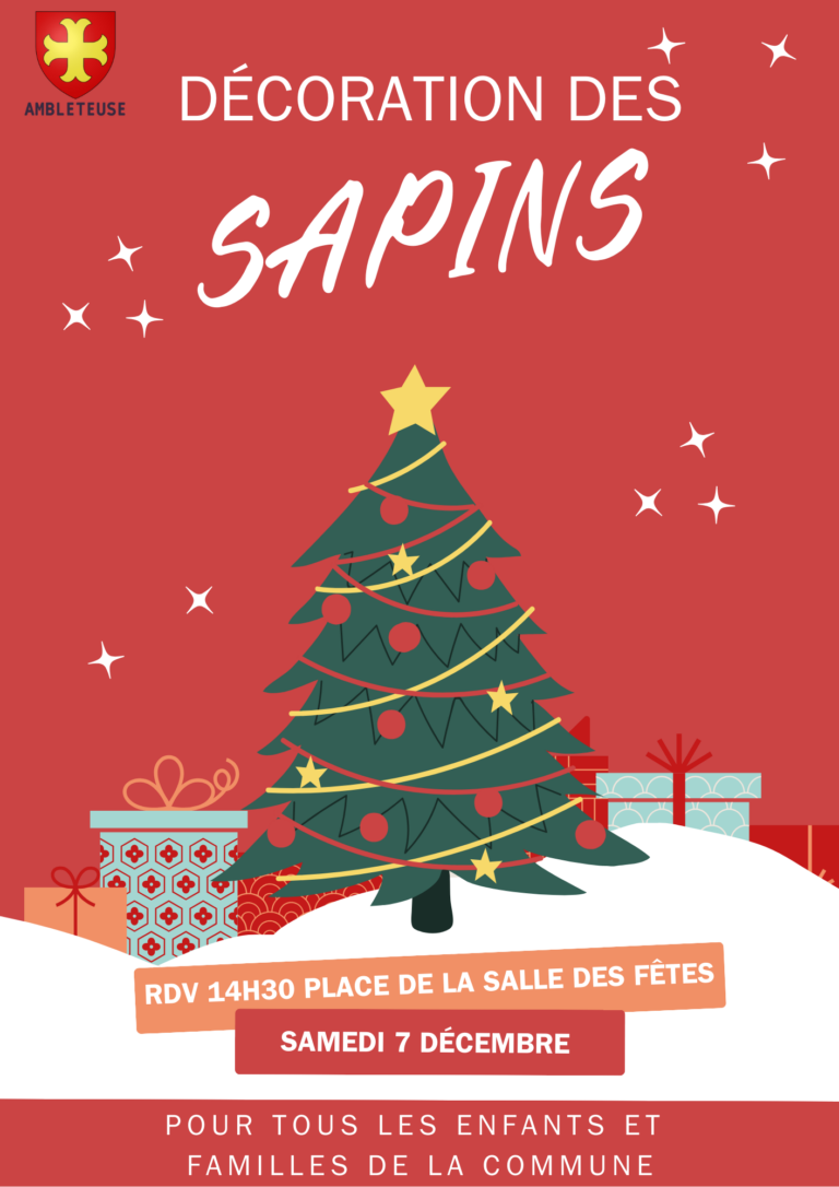 Décoration des Sapins de la Commune