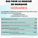 Transport vers le marché et la zone commerciale de Marquise