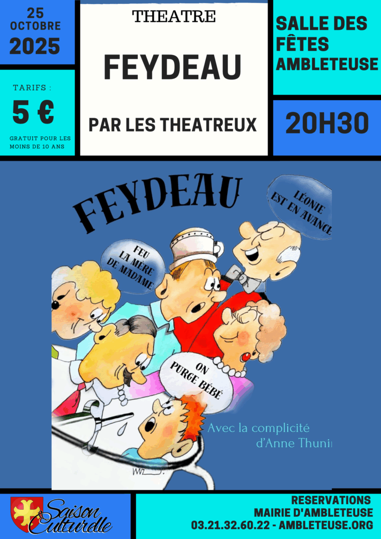 Théâtre : FEYDEAU par La troupe Les Théâtreux