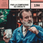 Affiche du spectacle "Eurêkoi ? – Femmes Inventrices" présenté par la Compagnie du Créac’h. 📅 Date : Jeudi 4 septembre 2025 🕖 Heure : 19h 📍 Lieu : Digue d’Ambleteuse (repli à la salle des fêtes en cas de mauvais temps) 🎟️ Spectacle gratuit L’affiche montre un homme barbu en blouse bleue tenant un objet illustré, en lien avec le spectacle. Mention du soutien au projet dans le cadre du dispositif « Plaines d’été », à l’initiative du Ministère de la Culture, avec le soutien de la DRAC Hauts-de-France. Logos de la Saison Culturelle et des partenaires visibles en bas de l’affiche.