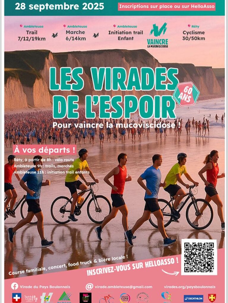 Les Virades de l’Espoir 2025 : sport et solidarité à Ambleteuse
