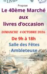 40e Marché aux livres d’occasion à Ambleteuse – Dimanche 4 octobre 2026
